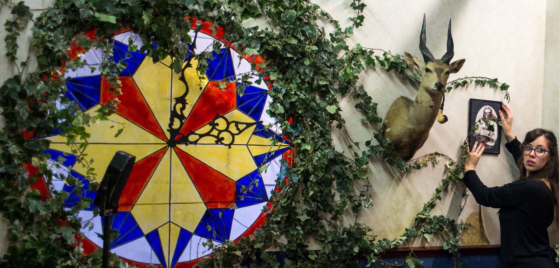 Art department assistant Lili Lea Abraham