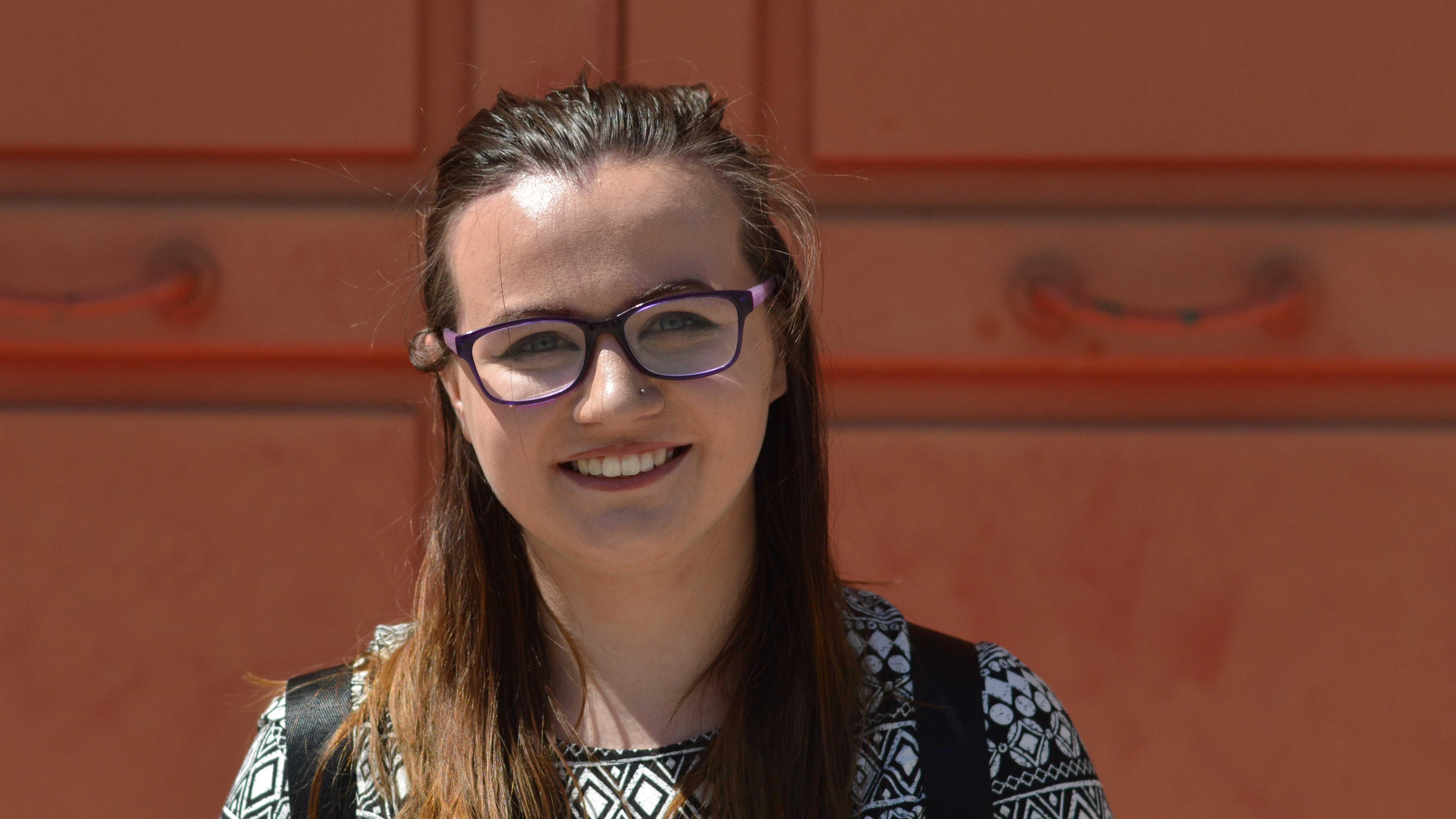 Art department assistant Kayleigh Miller