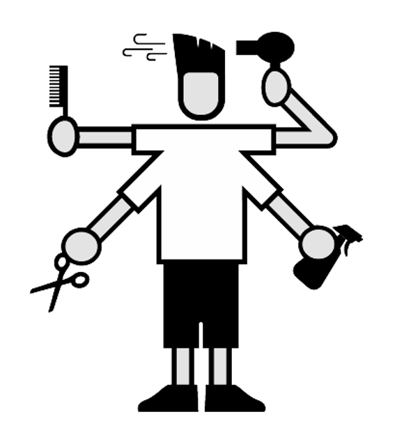 Hair and make-up artist illustration