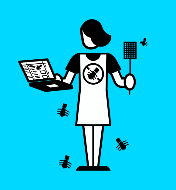 Trainee software engineer illustration