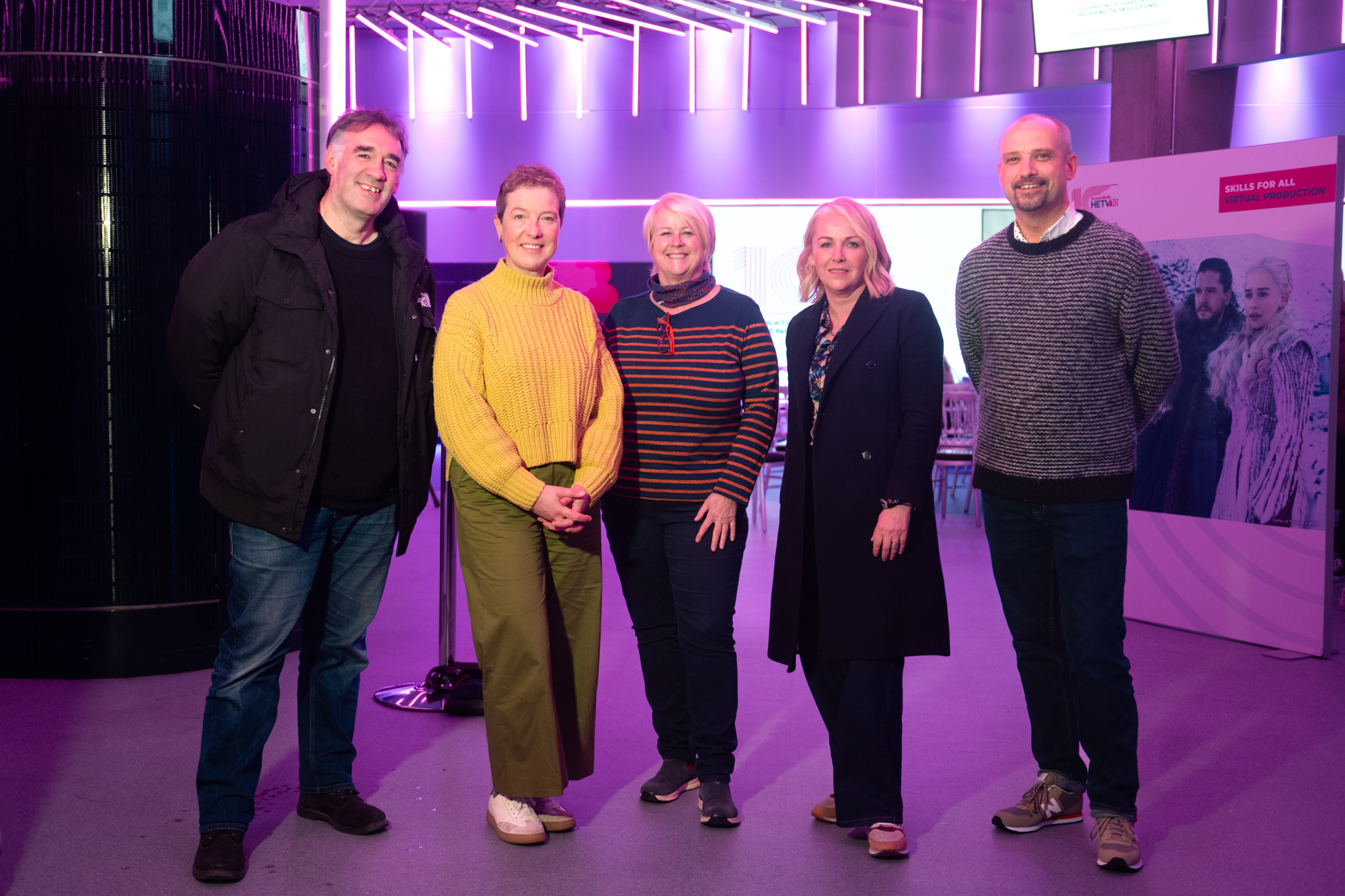 Event attendees Marcus Wilson, Clare Kerr, Louise Say, Sarah Brown, Barry Ryan