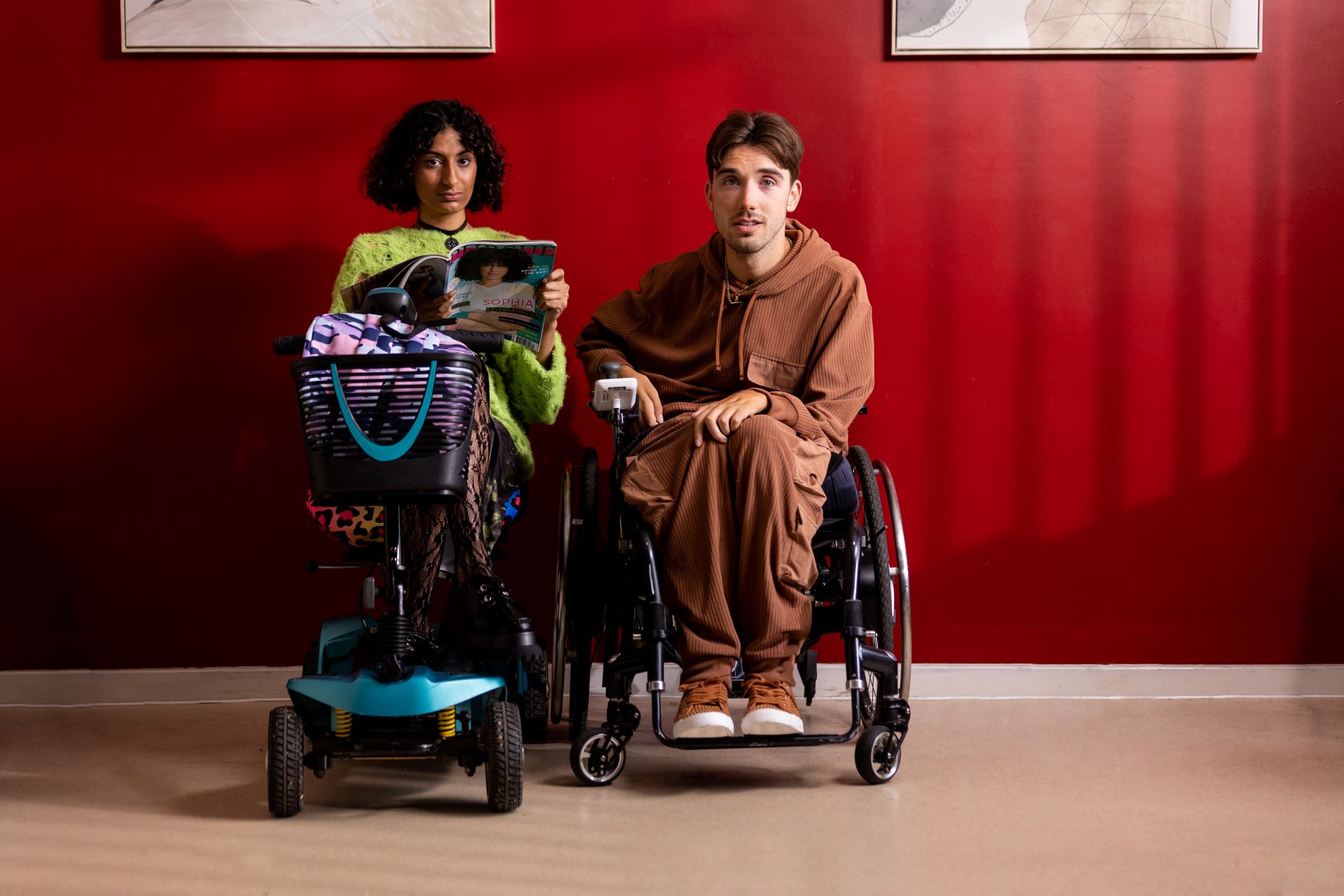 Promotional image of Shreya M Patel and George Robinson for the TV series Perfect